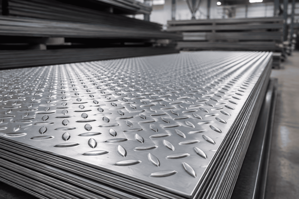 MS Chequered Plates stocked at Kah Teck Singapore